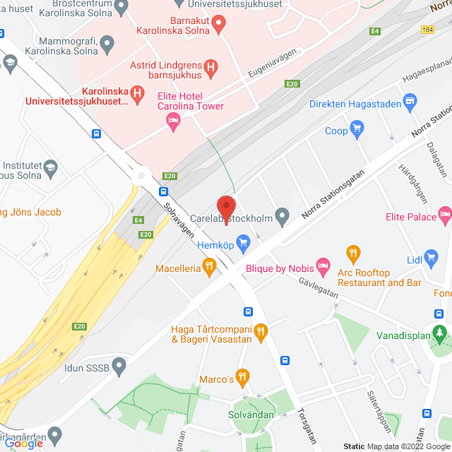 Google Maps: Axfood AB, Solnavägen, 113 65 Stockholm